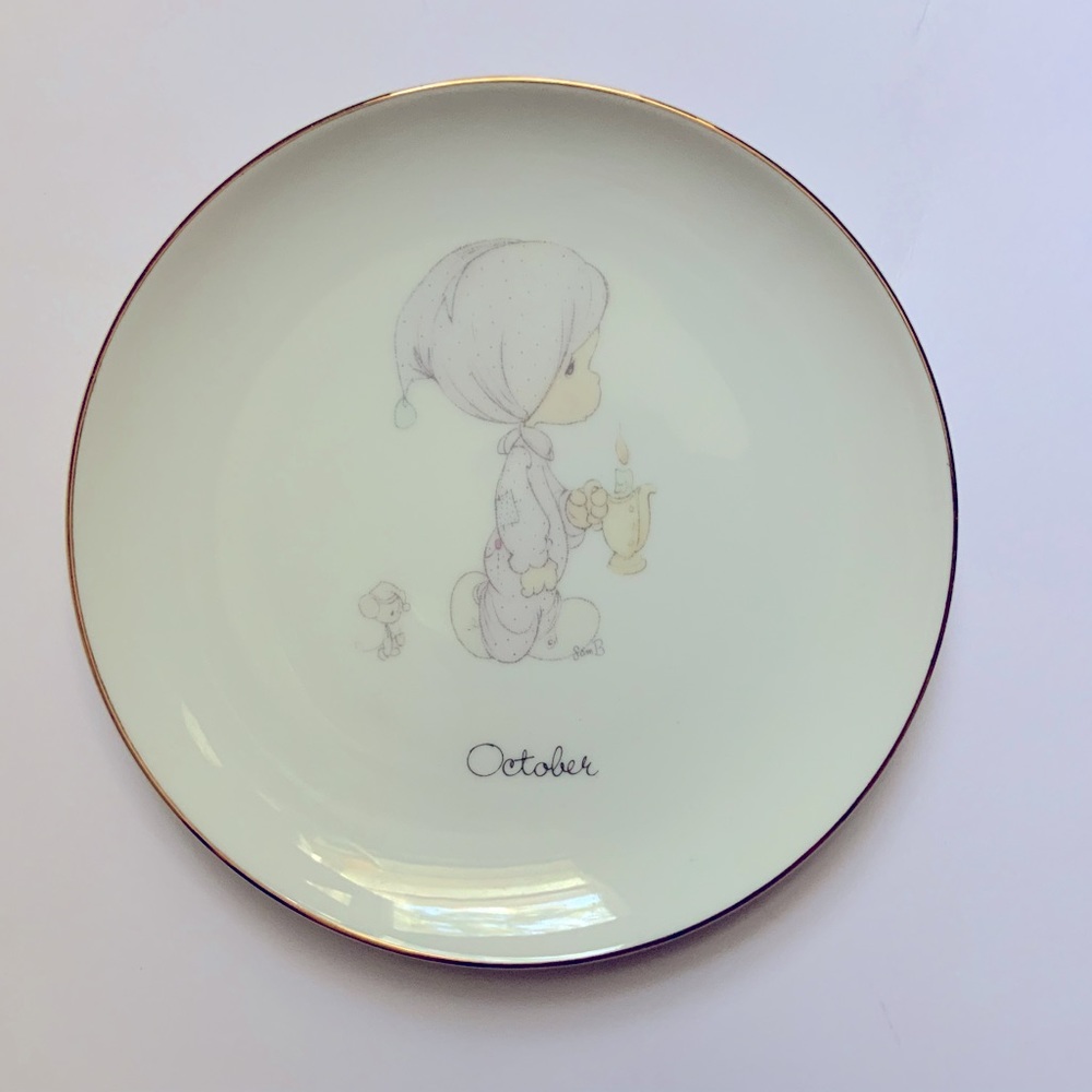Precious Moments October Plate